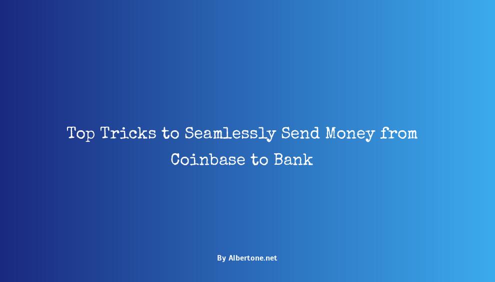 send money from coinbase to bank