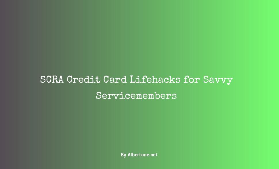 servicemembers civil relief act credit card