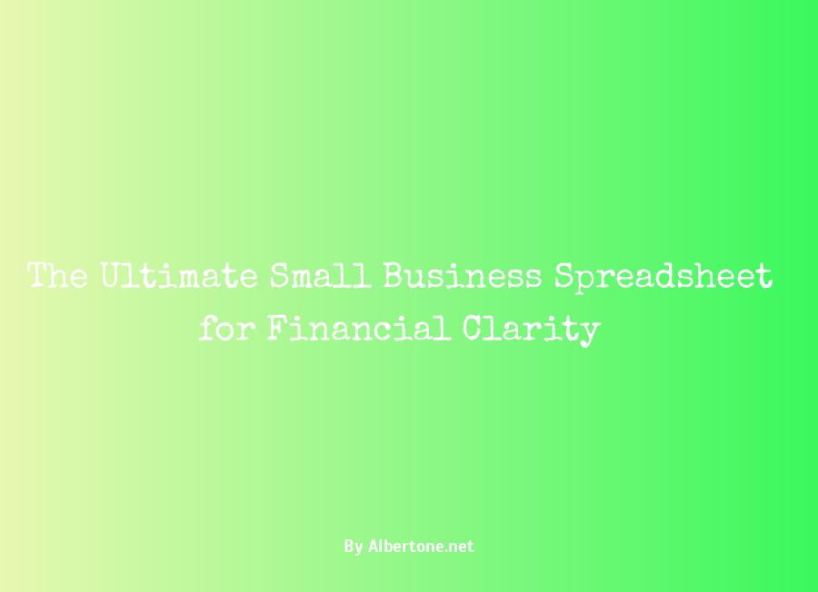 small business spreadsheet for income and expenses excel