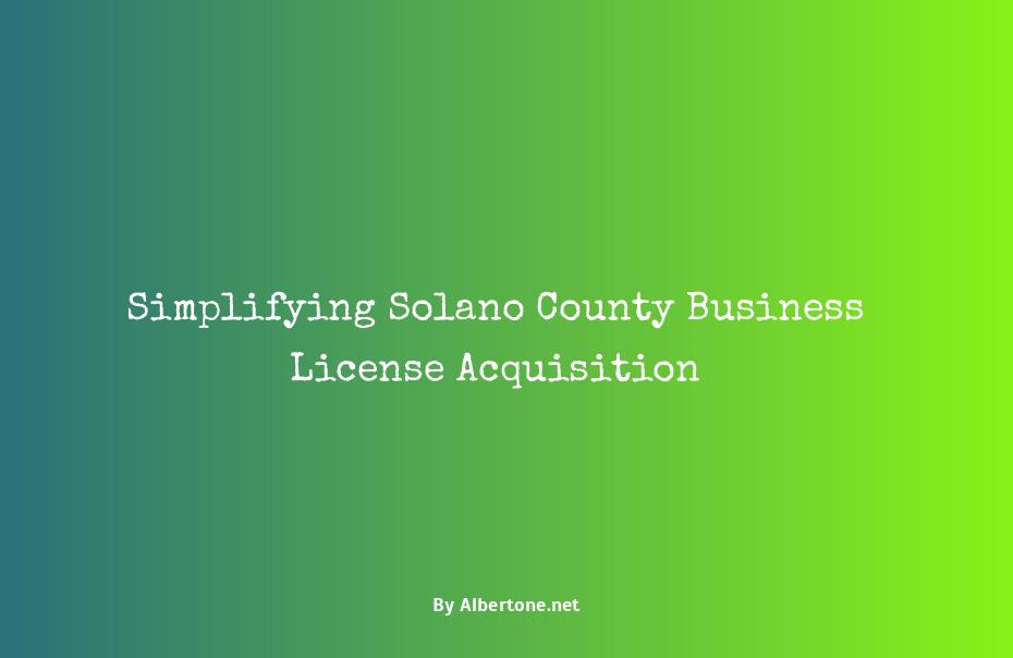 solano county business license