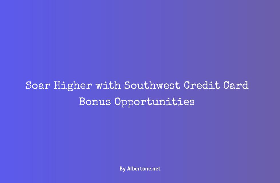 southwest credit card bonus offer