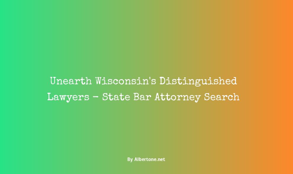 state bar of wisconsin lawyer search