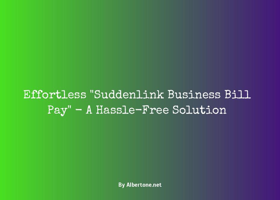 suddenlink business bill pay