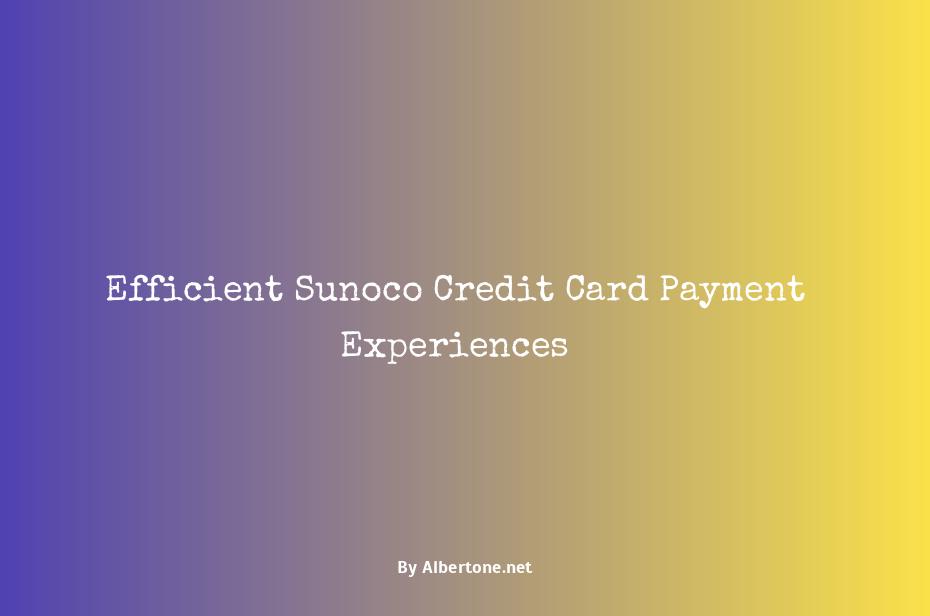 sunoco credit card payment