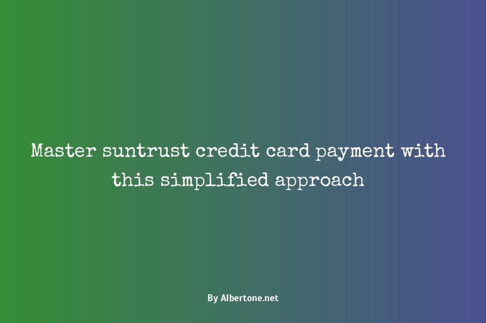 suntrust credit card payment