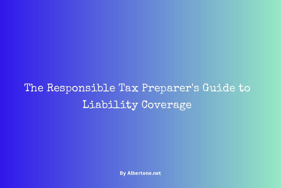 tax preparer liability insurance