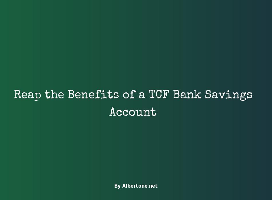 tcf bank savings account