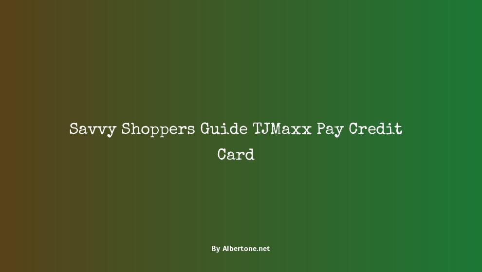 tjmax pay credit card