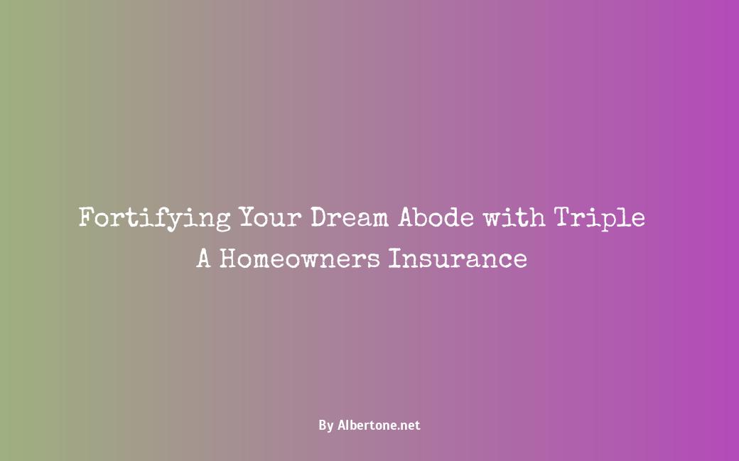 triple a homeowners insurance