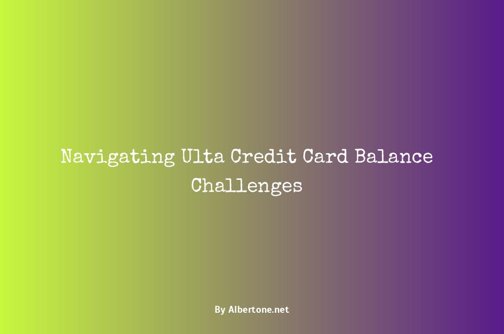 ulta credit card balance