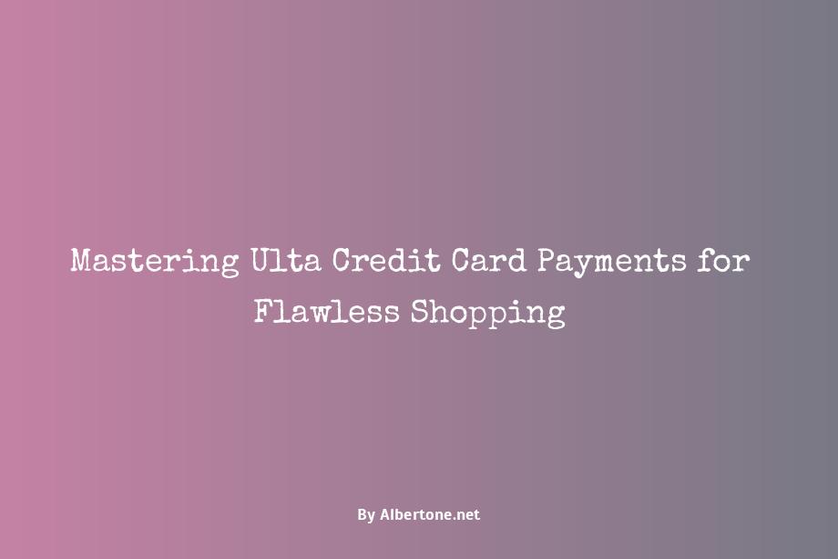 ulta credit card payment