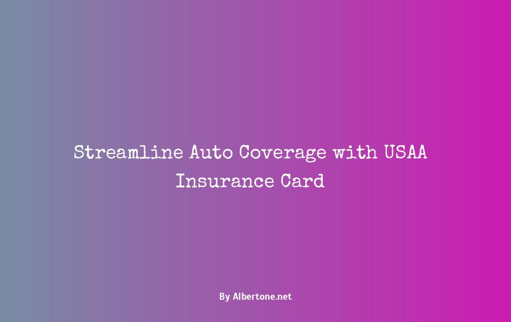 usaa auto insurance card