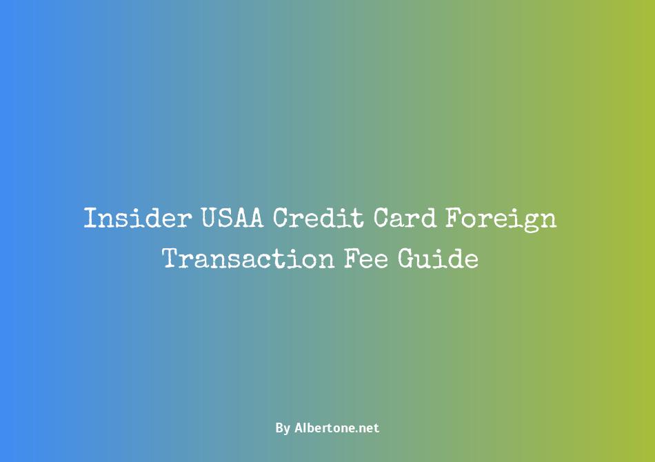 usaa credit card foreign transaction fee