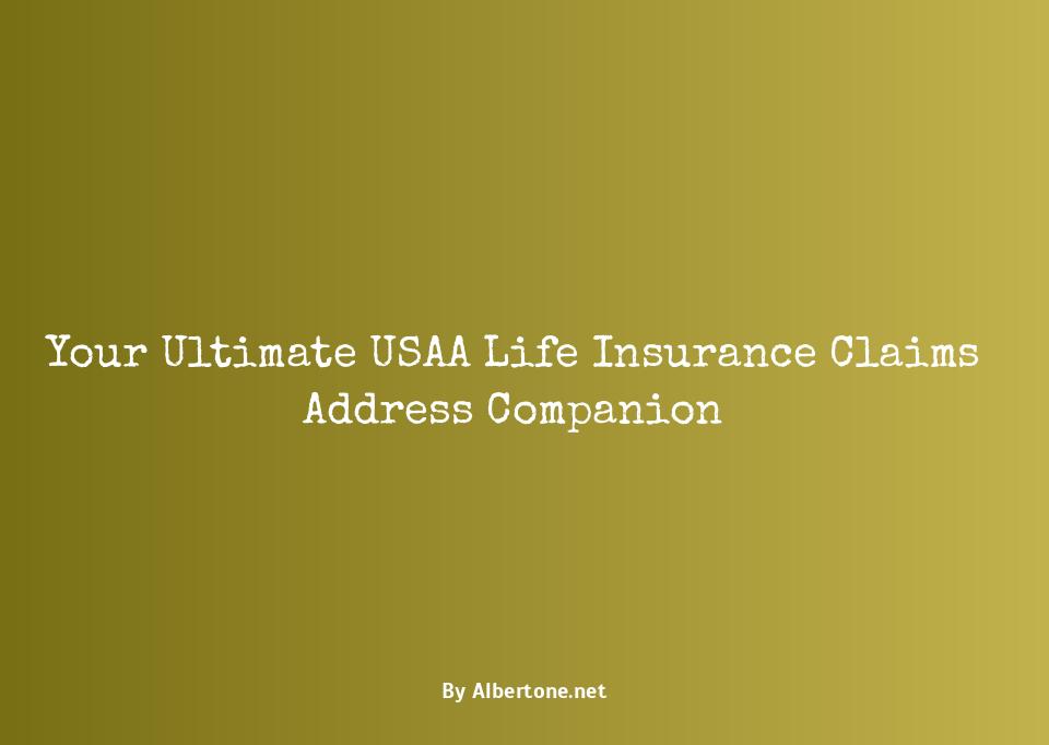 usaa life insurance claims address