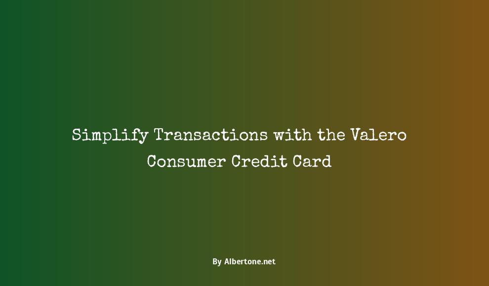 valero consumer credit card