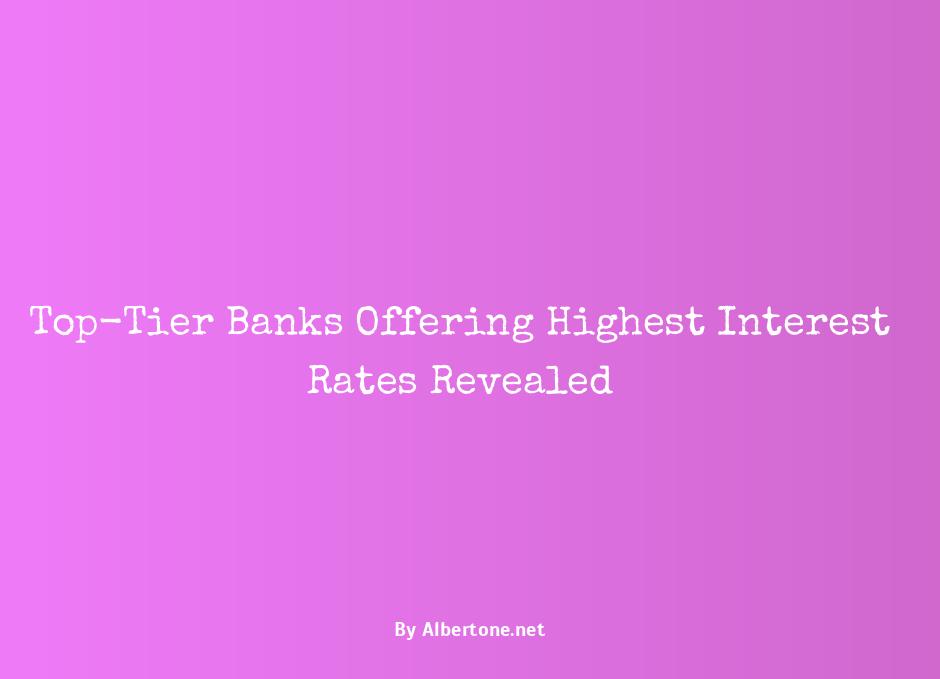 what bank has the best interest rate