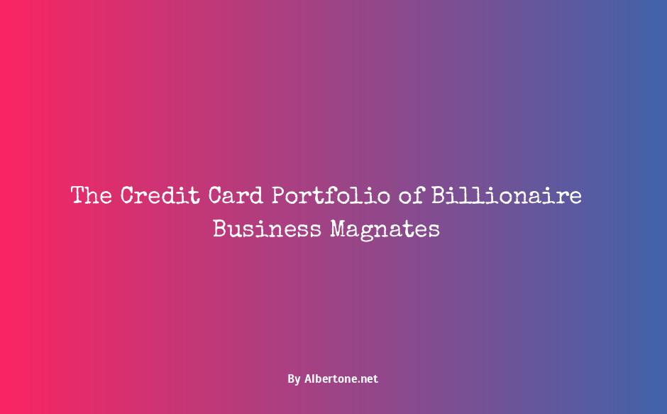 what credit card do billionaires use