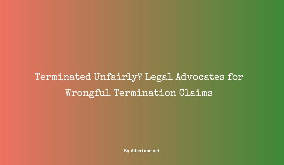 what type of lawyer handles wrongful termination