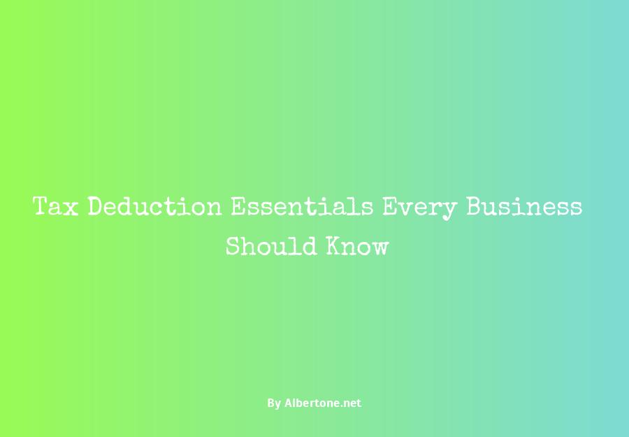 what is tax deductible for a business