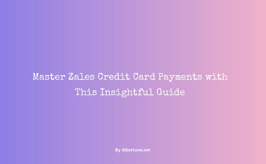 zales credit card payments