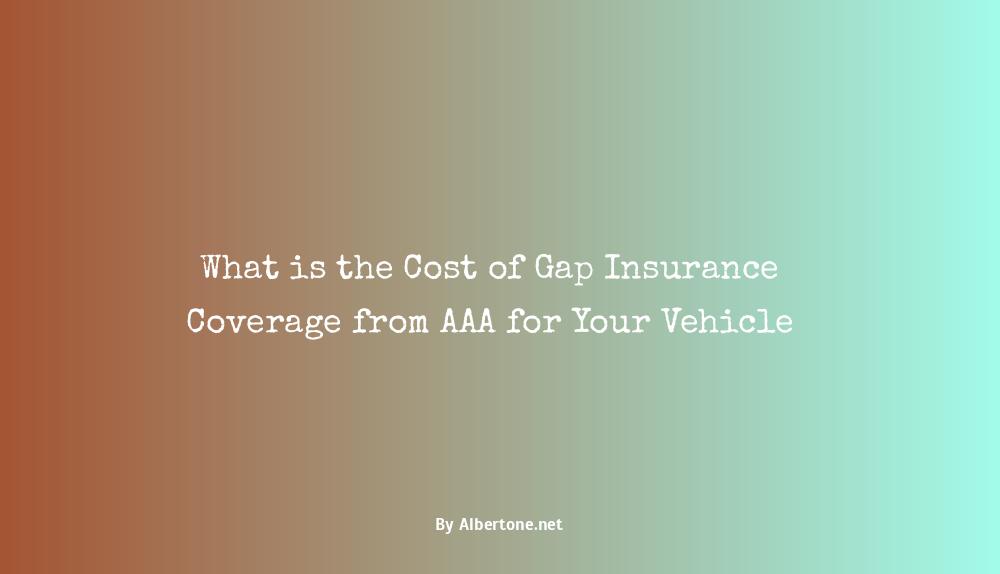 aaa gap insurance cost