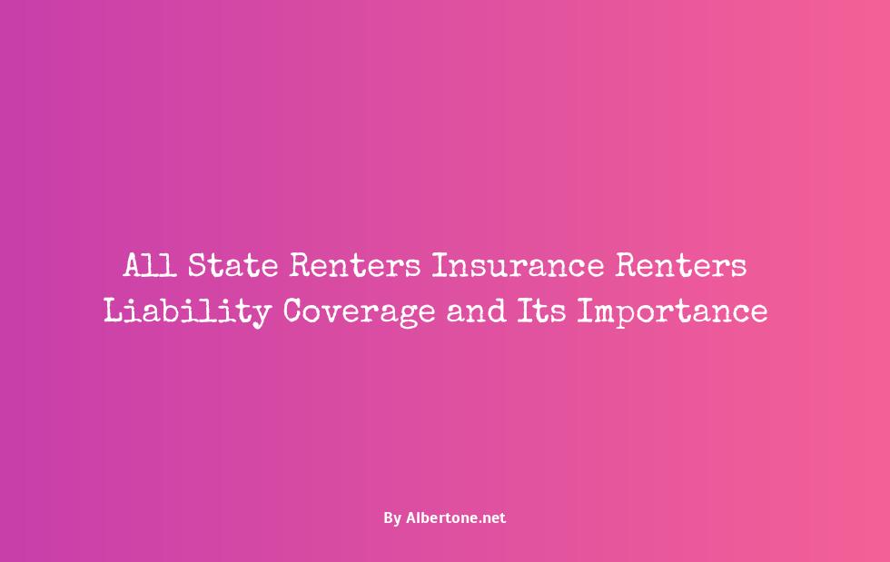 all state renters insurance