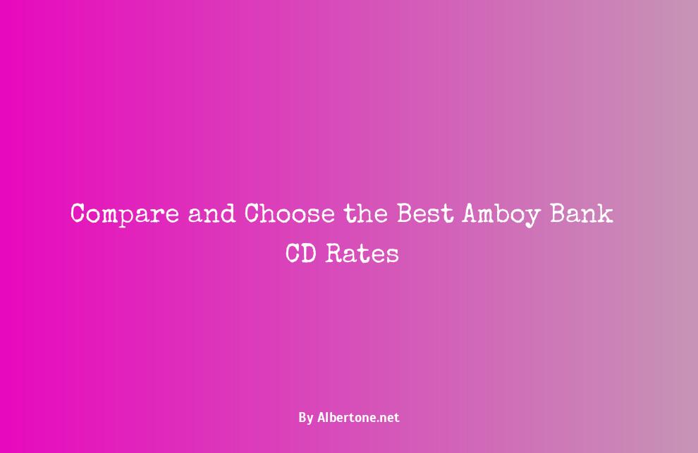 amboy bank cd rates