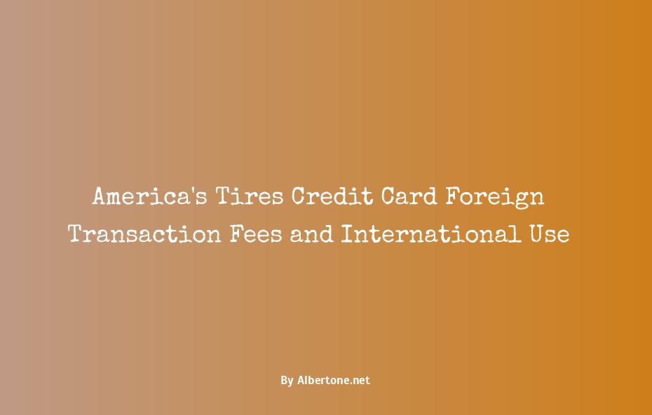 americas tires credit card