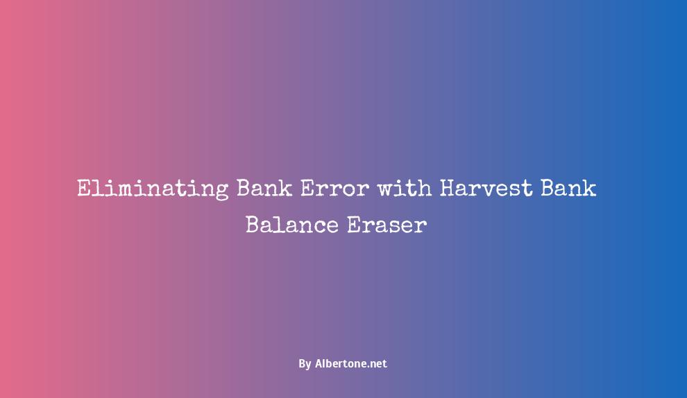 arvest bank balance eraser