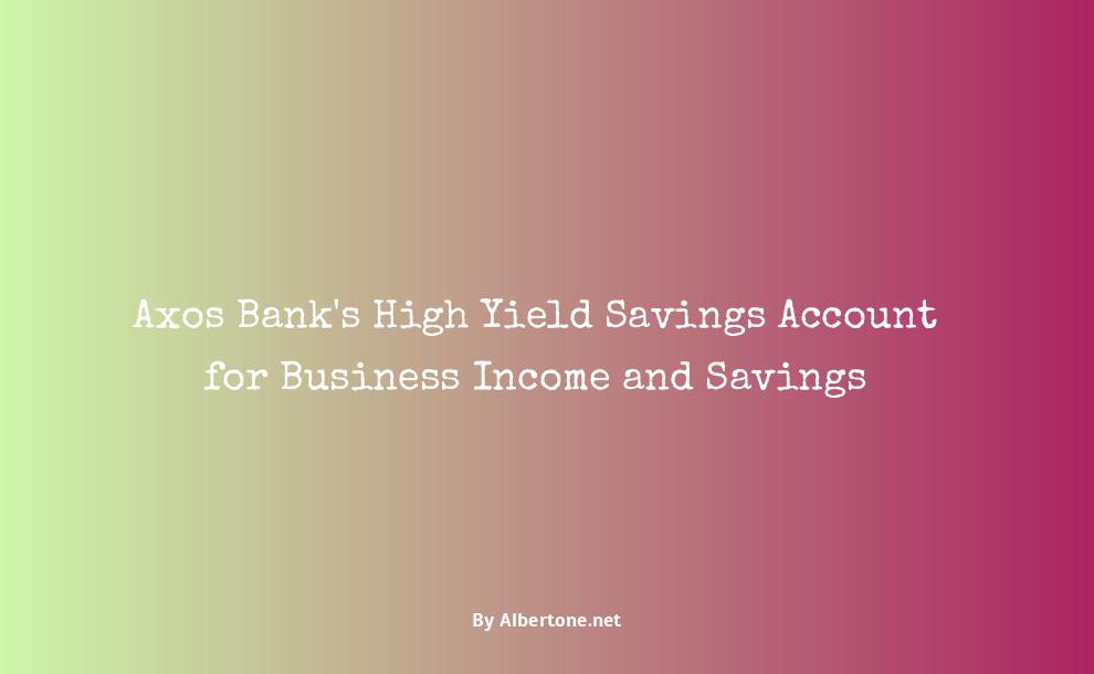 axos bank high yield savings