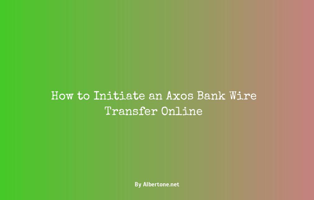 axos bank wire transfer