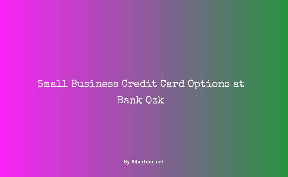 bank ozk credit card