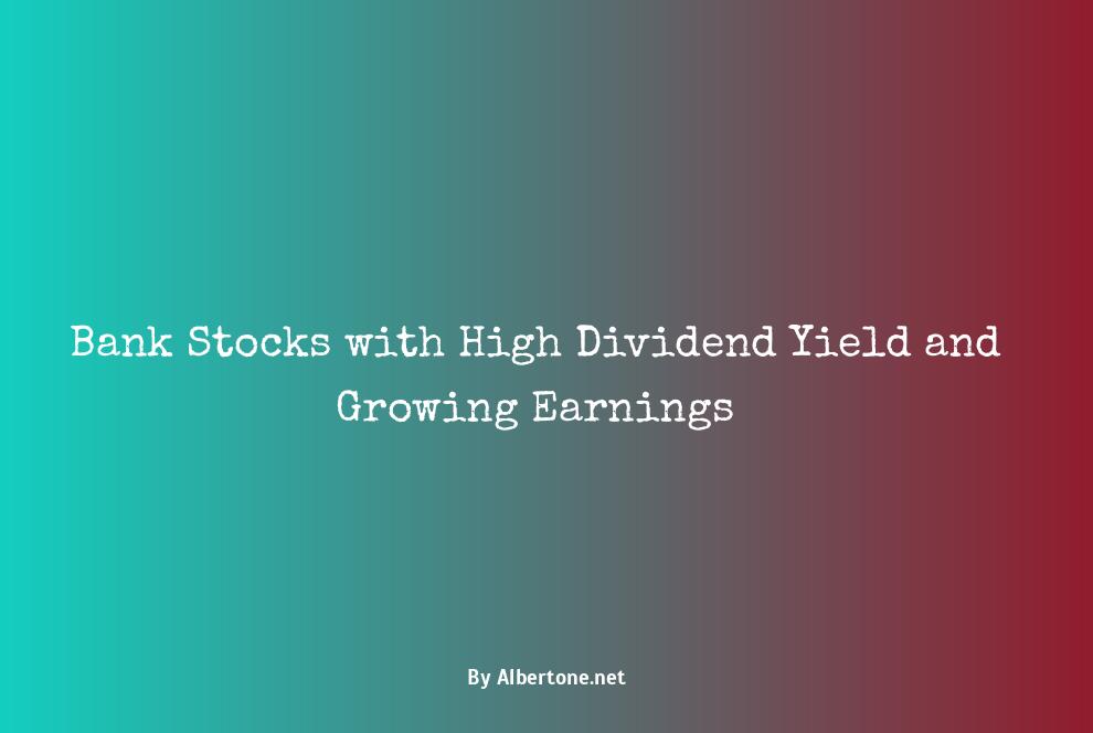 bank stocks with high dividends