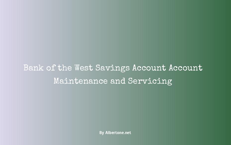 bank of the west savings account