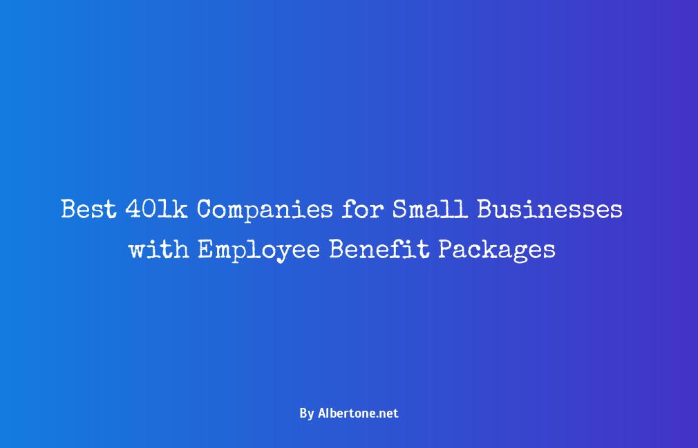 best 401k providers for small business