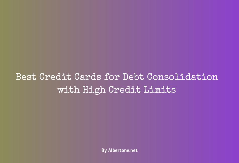 best credit cards for debt consolidation