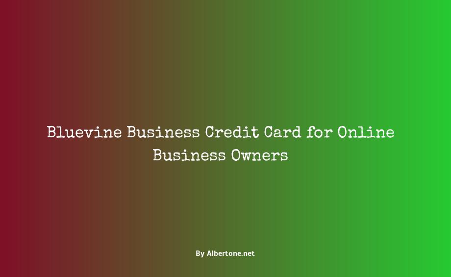 bluevine business credit card