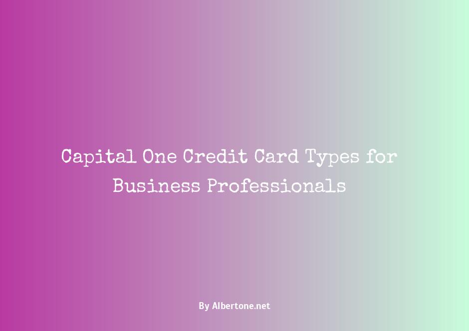 capital one credit card types