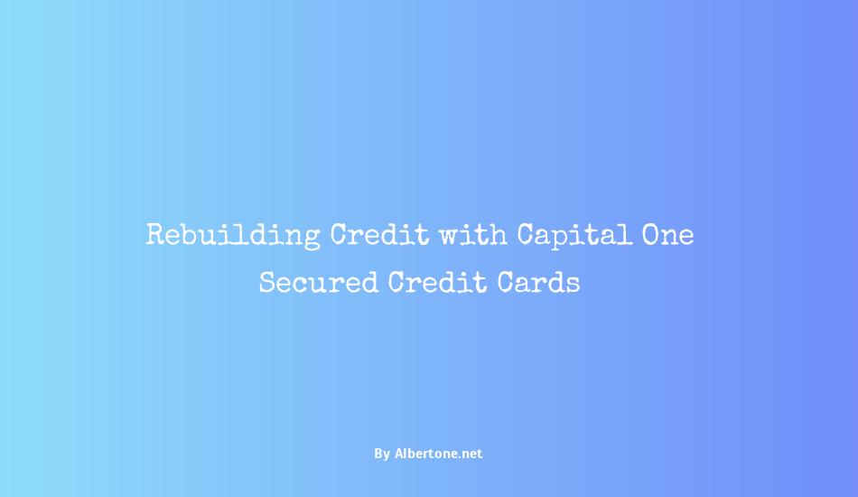 capital one rebuilding credit card