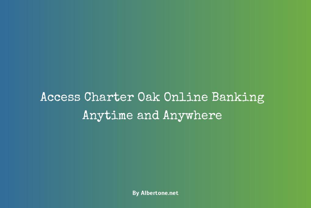 charter oak online banking