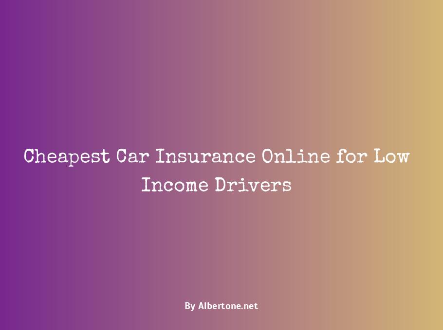 cheap car insurance on line