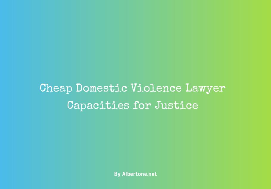 cheap domestic violence lawyer