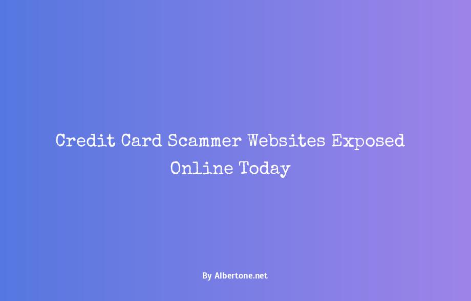 credit card scammer websites