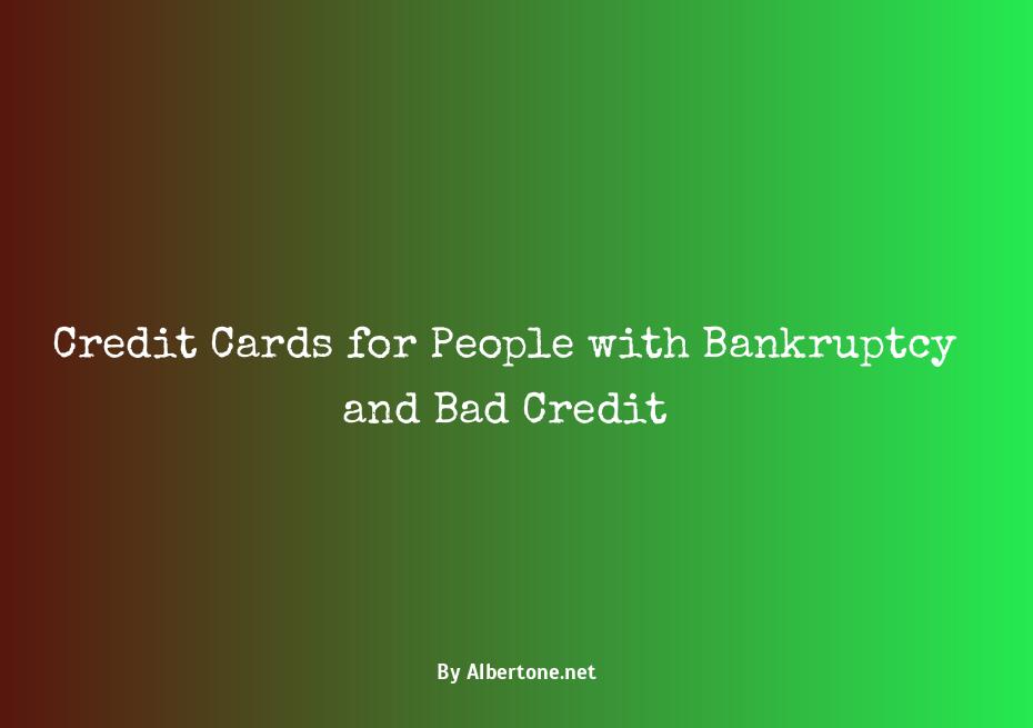 credit cards for bankrupts