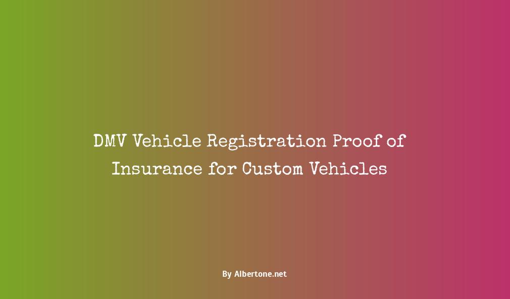 dmv vehicle registration proof of insurance