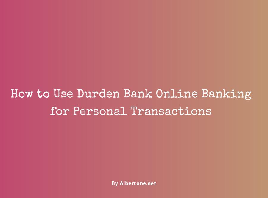 durden bank online banking