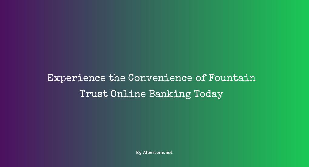 fountain trust online banking