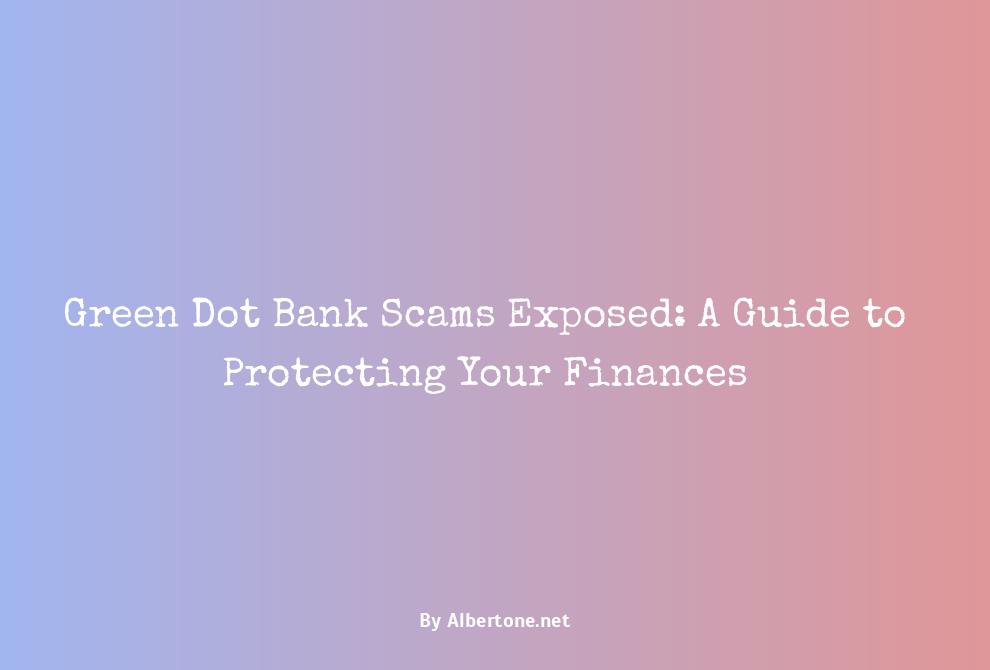 green dot bank scams