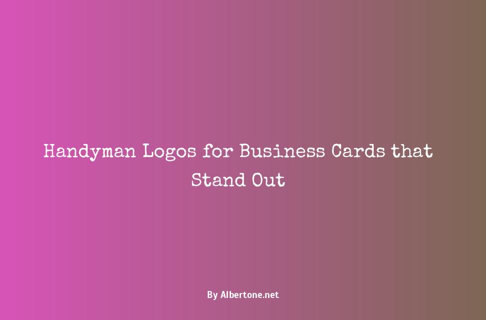 handyman logos for business cards