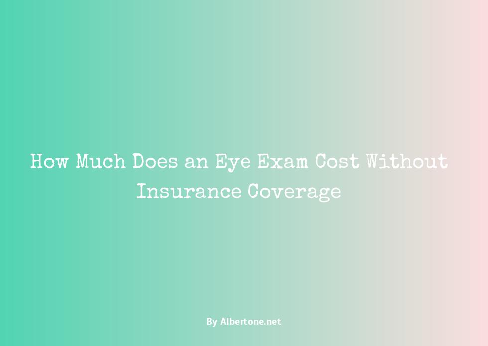 how much does an eye exam cost without insurance